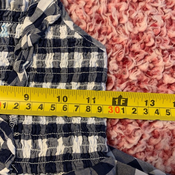 ‼️SOLD‼️Cutest layered gingham dress with frilly straps. - Picture 4 of 6
